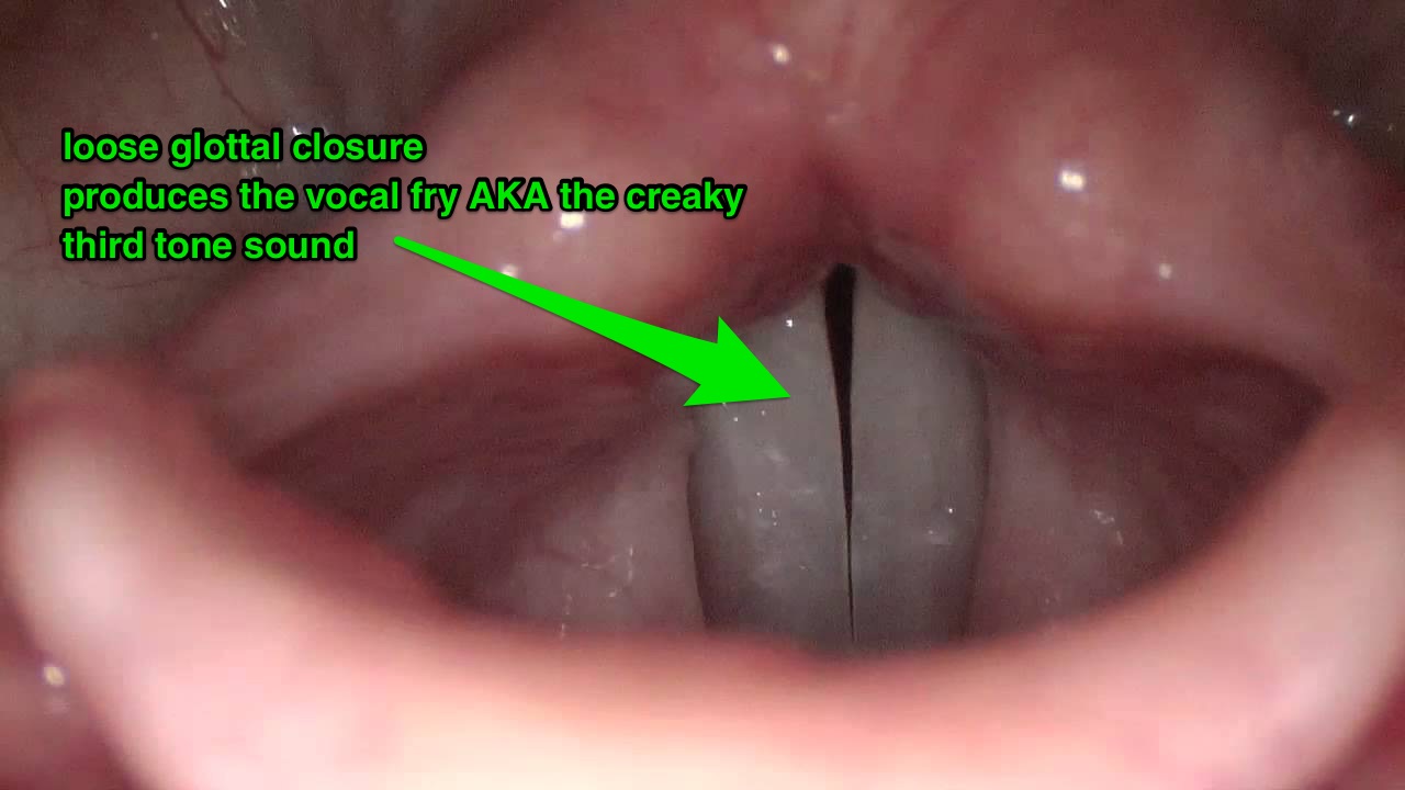 glottal closure vocal fry 